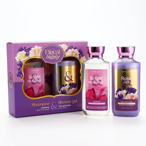 Подарочный набор URAL LAB, гель для душа и шампунь для волос, 2?295 мл  фото 2