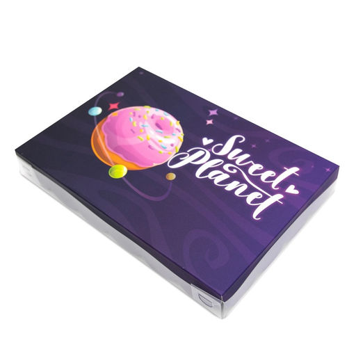 Цена за 5 шт. Коробочка для печенья, "Сладкая планета", 22 х 15 х 3 см