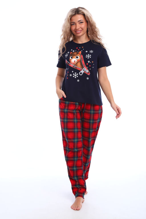 Пижама женская новогодняя Лошадка