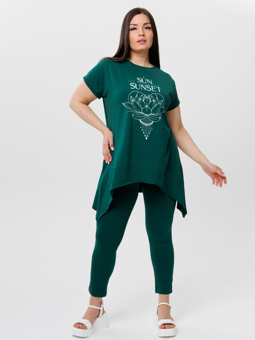 Костюм женский К-236 (кулирка с лайкрой) Оливковая - Elenatex фото 9