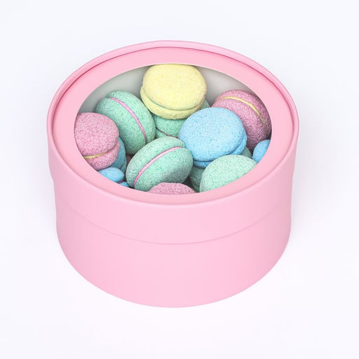 Набор 2 в 1 круглых коробок Нежность с окном, 21 х 11 - 18 х 10 см - UPAK LAND фото 2