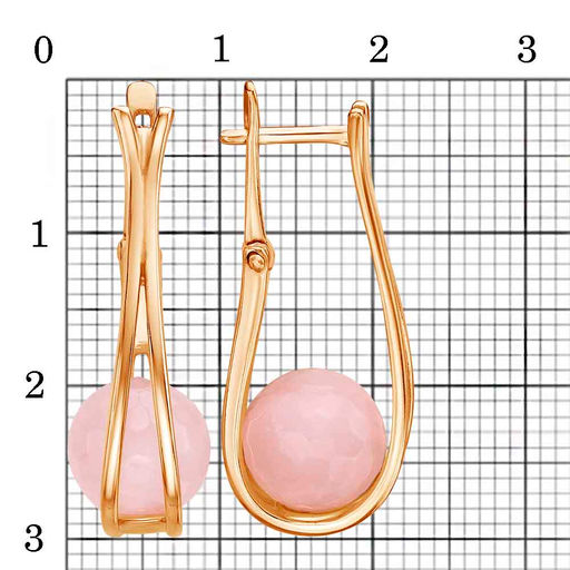 СЕРЬГИ 34613699Кр - Красная пресня фото 2