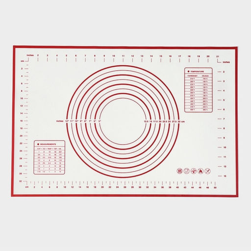 Коврик для выпечки и раскатки теста с разметкой, армированный, силикон, 40?60 см, белый - Доляна фото 6