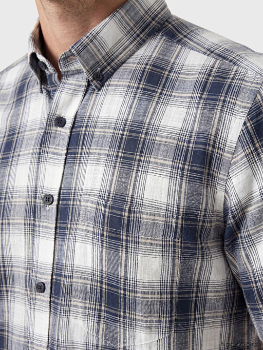 Regular Fit Ekose Poplin Erkek G?mlek