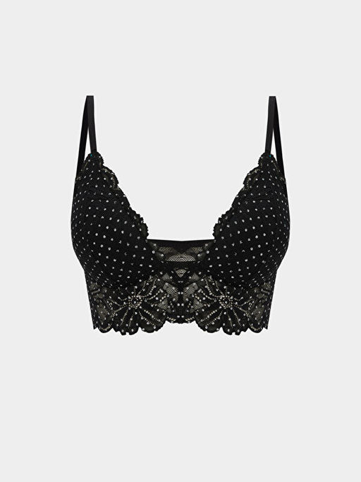 Balensiz Dolgusuz Desenli Bralet