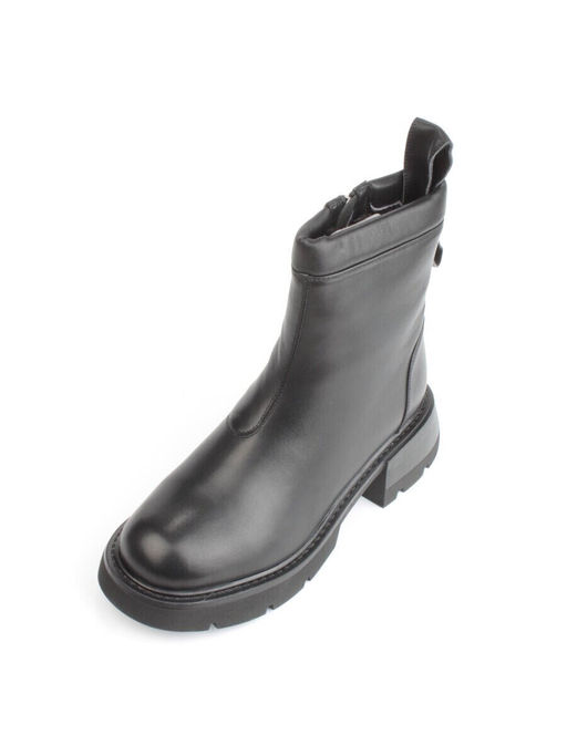 04-M3-L860 BLACK Ботинки зимние женские (натуральная кожа, натуральный мех)