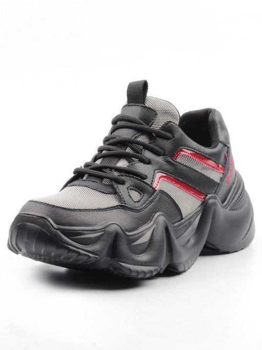 05-DHJ03-1 BLACK Кроссовки женские (нат.кожа, нат.замша, текстиль) - Фабричный китай фото 7