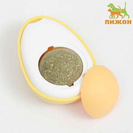 Игрушка для кошек с кошачьей мятой Яйцо, 6 см