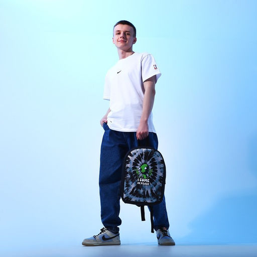 Рюкзак текстильный Инопланетянин, 38х14х27 см, цвет чёрный - Nazamok фото 8