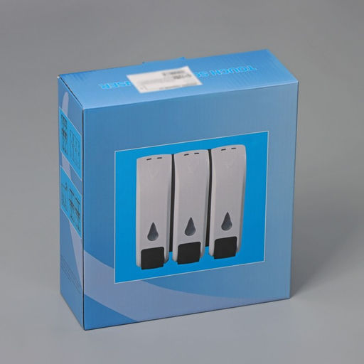 Диспенсер для мыла SAVANNA, механический, 3 отсека по 350 мл, шампунь, кондиционер, гель, белый  фото 7