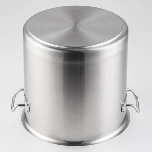 Кастрюля Hanna Knövell HoReCa, 15 л, толщина 0.8 мм, 201 сталь, дно 3 мм, с крышкой, с теплораспределительным слоем, индукция, нержавеющая сталь