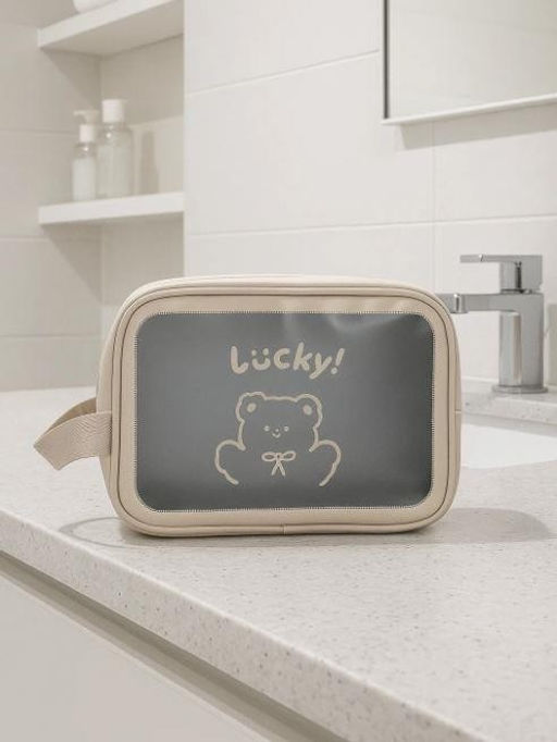 Косметичка "Lucky bear", gray (18х25х11 см)