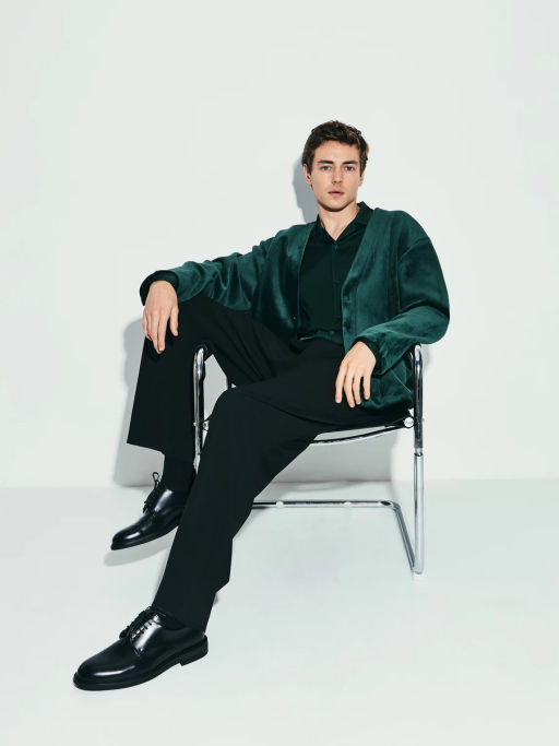 Бархатный кардиган relax fit / Zarina