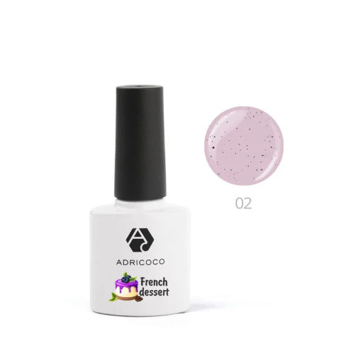 ADRICOCO Гель-лак для ногтей / French dessert №02, бурбонская ваниль, 8 мл  фото 2
