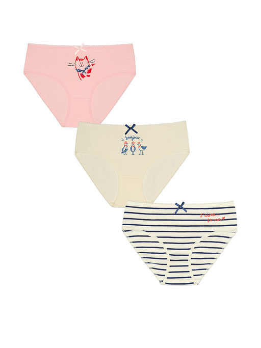 GULB3371(3шт. в упаковке) Трусы для девочек - Pelican фото 2