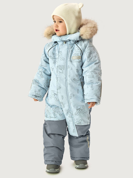 Комбинезон 8з0626 лед/светло-серый