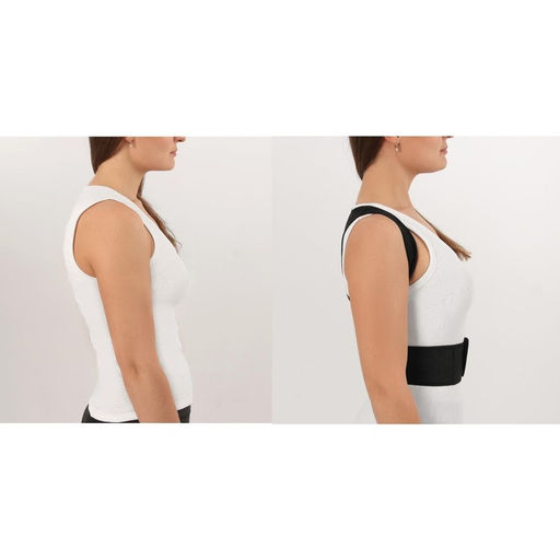 Массажёр-фиксатор для осанки, на липучках, размер L, цвет чёрный - Onlitop фото 4