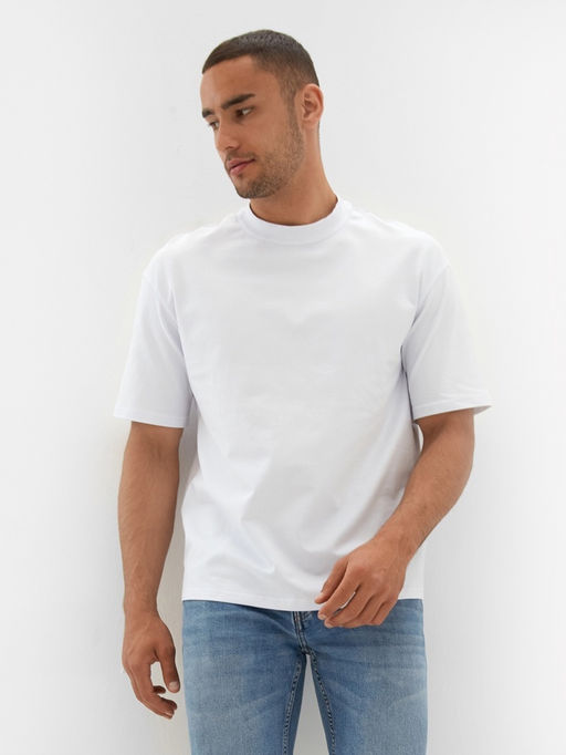 Футболка мужская MINAKU OVERSIZE FIT, размер 54, белая