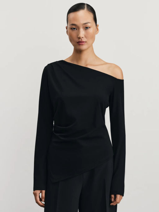 Лонгслив асимметричного кроя / Zarina фото 3