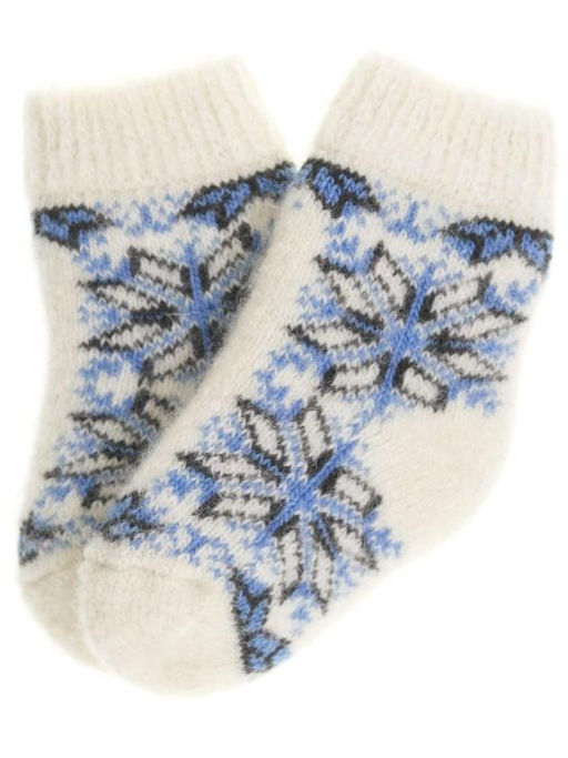 Носки детские "Снежинка с орнаментом" 6367-3