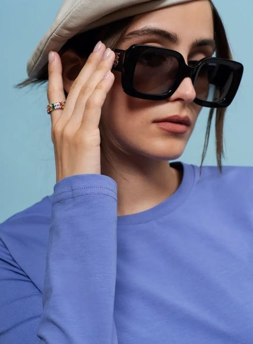 K10726 Лонгслив ДЖИНСОВЫЙ