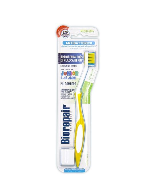 Зубная щетка Biorepair изогнутая детская с 6 до 12 лет Biorepair CURVE Junior / /Биорепеар  фото 5