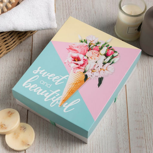 Салфетки махровые «Этель» Sweet and beautiful, 5 шт., 30×30 см, хлопок 100%