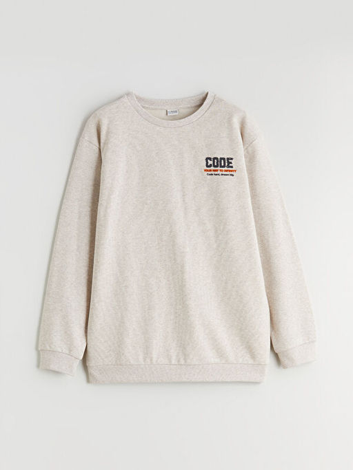 Bisiklet Yaka Erkek ?ocuk Sweatshirt