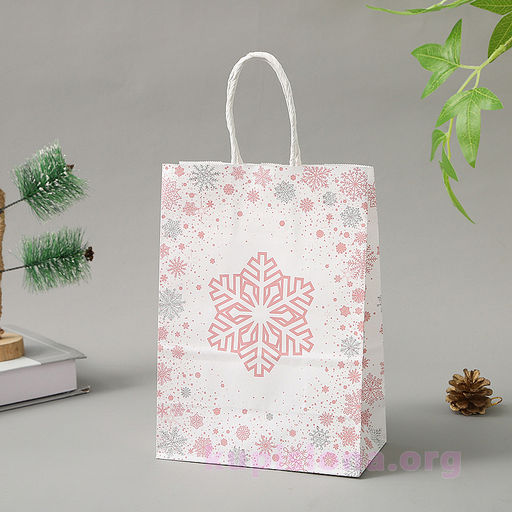 Подарочный пакет Снежинка маленький - Купи слона фото 4