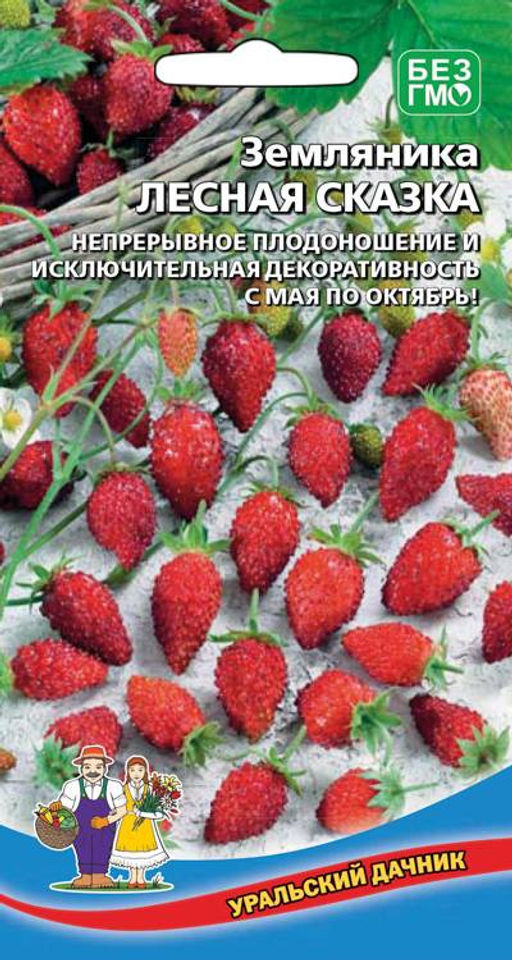 Земляника ЛЕСНАЯ СКАЗКА Непрерывное плодоношение и исключительная декоративность с мая по октябрь!