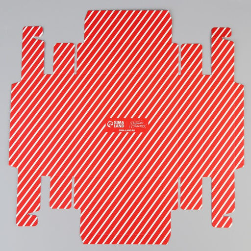 Цена за 5 шт. Коробка под 9 конфет «Новогодний подарок», 14.5×14.5×3.5 см
