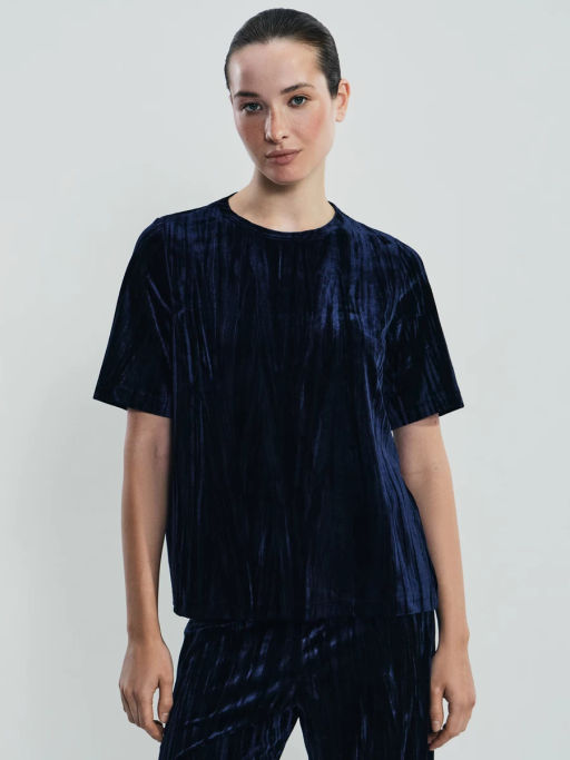 Футболка с коротким рукавом из бархата / Zarina