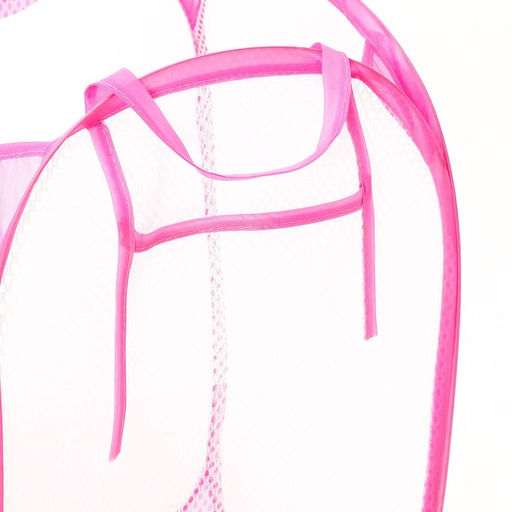 Корзина для хранения игрушек «Зайка», 57 х 34 х 34 см, розовая