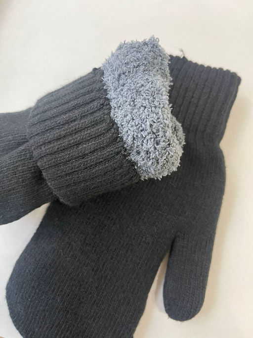 PM0031 Варежки (мех внутри) ЧЕРНЫЙ