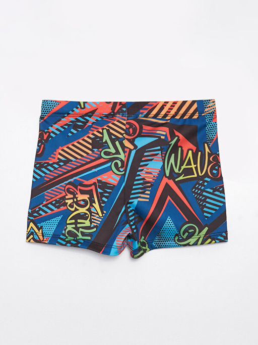 Beli Lastikli Bask?l? Erkek ?ocuk Boxer Mayo - Waikiki фото 2