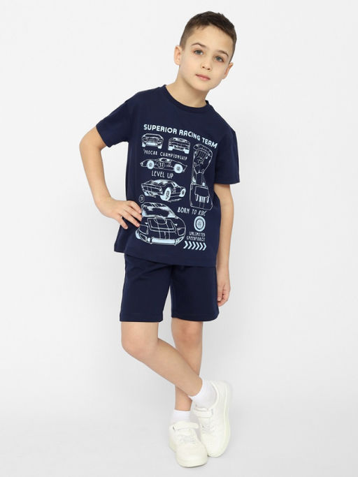CRB wear/CSKB 63655-41 Футболка для мальчика,темно-синий/Ex.Cherubino  фото 2