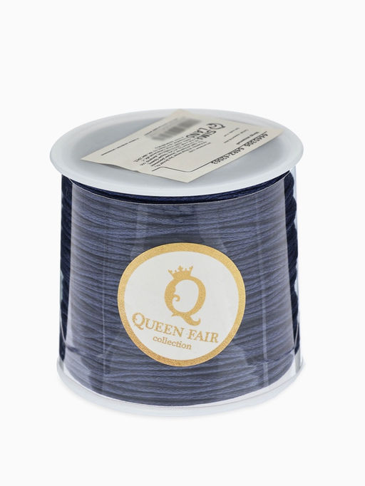 Шнур вощеный из полиэстера d=1 мм, L=65-70 м, синий