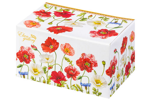 Масленка 13,5*9*6,5 см Маки NEW BONE CHINA - Elan gallery фото 6