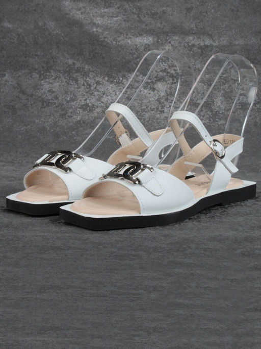 08-PED128-1 WHITE Босоножки женские (натуральная кожа) - No name фото 4