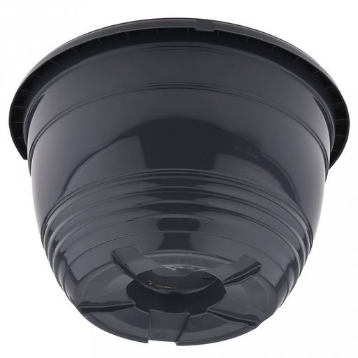 Горшок для цветов пластмассовый Глория 3,3л, д21,5см, h14см, антрацит (Россия) - Домашняя мода фото 5