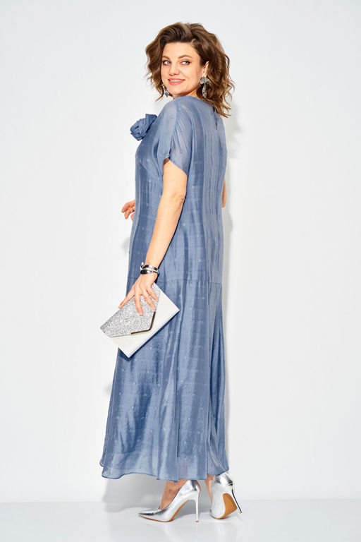 Платье Liliana 1524 серо-голубой  фото 2