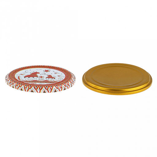 Крышка СКО1-82-20 Надежность и точность, для автоклавирования и бытового консервирования, с уплотнителем, пищевая жесть марки ЭЖК, ТУ BY 810001397.001-2017, s0,20мм, упаковка: 49шт золото/1шт литография , термоусадочная пленка, т.м. Maria (Беларусь - Домашняя мода фото 4