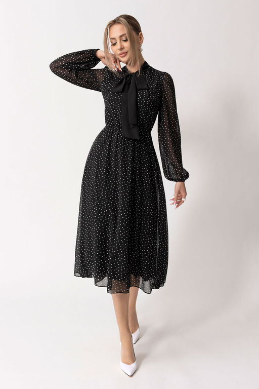 Платье Golden Valley 44062 черно-белый  фото 4