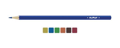 KANZY Мои карандаши Набор карандашей металлик MCP-3006 заточенный 8 х 6 цв - Expert complete фото 3