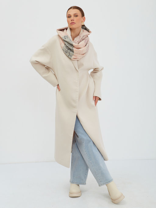 В составе шерсть. Большой теплый двусторонний палантин - Tantino фото 16