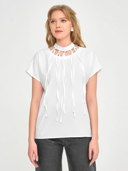 Блузка с декоративными завязками - Priz фото 3