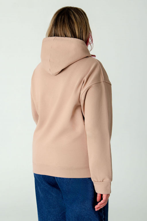 Арт. 15116 Худи женское с капюшоном 46-54 (5 шт) Цвет:бежевый - Калинка фото 14
