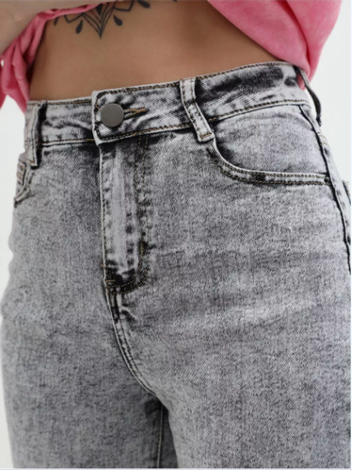 Джинсы момы укороченные с высокой посадкой, Артикул: 129680 - Liketon фото 4