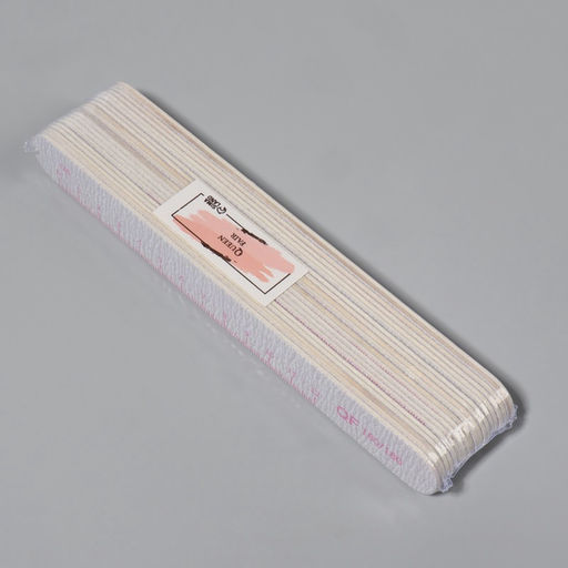 Набор пилок для ногтей, на деревянной основе, прямые, набор 20 шт., 180 грит, 18 см