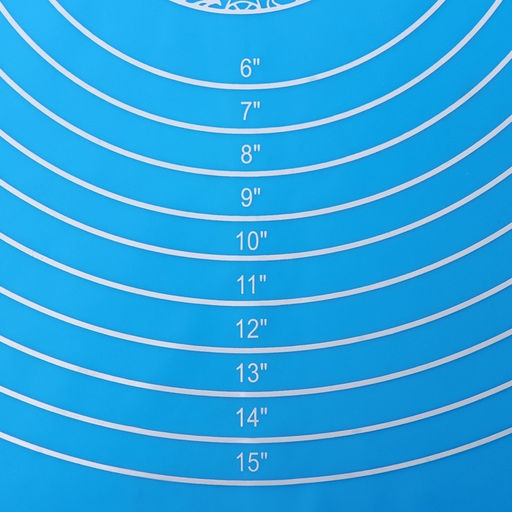 Коврик для выпечки и раскатки теста с разметкой Доляна Эрме, силикон, 65.5?45 см, синий фото 5